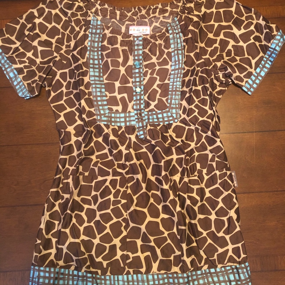 Koi Scrub Top